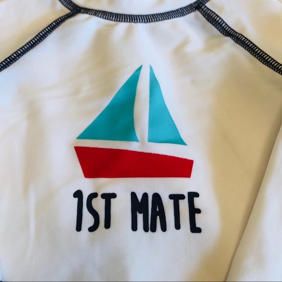Cute First mate swim tee for 3-6 mo. - Picture 2 of 6